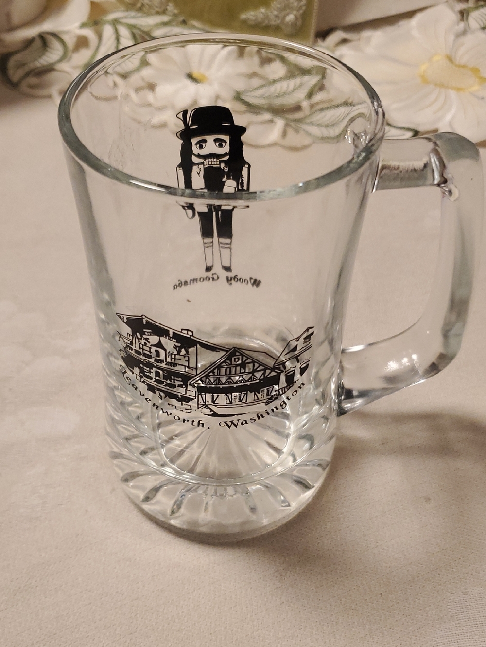 Leavenworth Clear Glass Beer Mug WA
